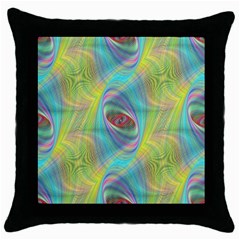 Ellipse Pattern Elliptical Abstract Throw Pillow Case (black) by Wegoenart