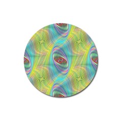 Ellipse Pattern Elliptical Abstract Magnet 3  (round) by Wegoenart