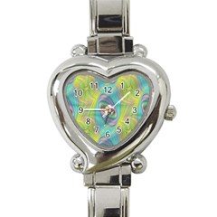 Ellipse Pattern Elliptical Abstract Heart Italian Charm Watch by Wegoenart