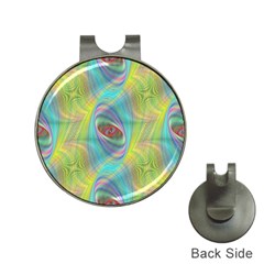 Ellipse Pattern Elliptical Abstract Hat Clips With Golf Markers by Wegoenart