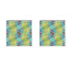 Ellipse Pattern Elliptical Abstract Cufflinks (square) by Wegoenart