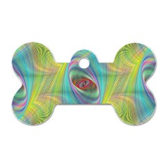 Ellipse Pattern Elliptical Abstract Dog Tag Bone (two Sides) by Wegoenart