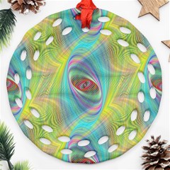 Ellipse Pattern Elliptical Abstract Ornament (round Filigree)