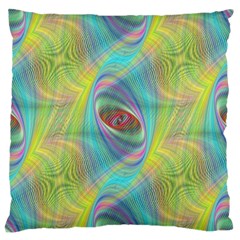 Ellipse Pattern Elliptical Abstract Large Cushion Case (two Sides) by Wegoenart