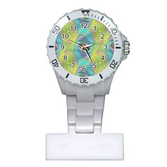 Ellipse Pattern Elliptical Abstract Plastic Nurses Watch by Wegoenart