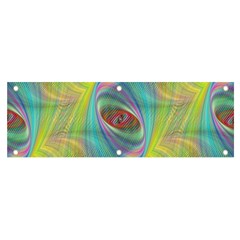 Ellipse Pattern Elliptical Abstract Banner And Sign 6  X 2  by Wegoenart