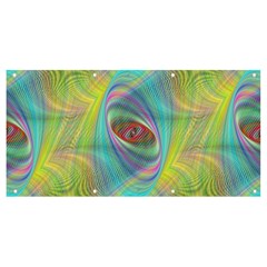 Ellipse Pattern Elliptical Abstract Banner And Sign 8  X 4  by Wegoenart