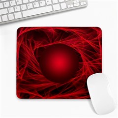 Red Abstract Scratched Doodle Grease Large Mousepads by Wegoenart