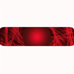 Red Abstract Scratched Doodle Grease Large Bar Mats by Wegoenart