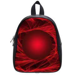 Red Abstract Scratched Doodle Grease School Bag (small) by Wegoenart