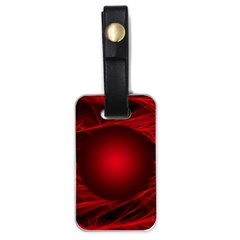 Red Abstract Scratched Doodle Grease Luggage Tag (one Side) by Wegoenart