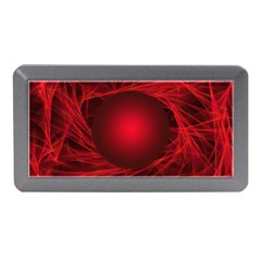 Red Abstract Scratched Doodle Grease Memory Card Reader (mini) by Wegoenart