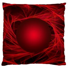 Red Abstract Scratched Doodle Grease Standard Flano Cushion Case (two Sides) by Wegoenart