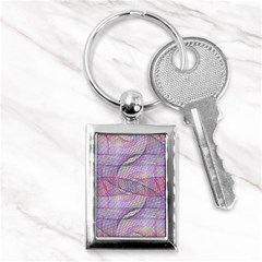 Purple Background Abstract Pattern Key Chain (rectangle) by Wegoenart