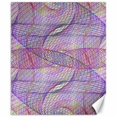 Purple Background Abstract Pattern Canvas 8  X 10  by Wegoenart