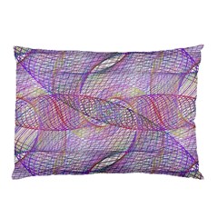 Purple Background Abstract Pattern Pillow Case by Wegoenart