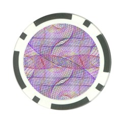 Purple Background Abstract Pattern Poker Chip Card Guard (10 Pack) by Wegoenart