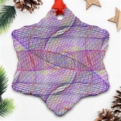 Purple Background Abstract Pattern Ornament (snowflake)