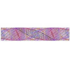 Purple Background Abstract Pattern Large Flano Scarf 