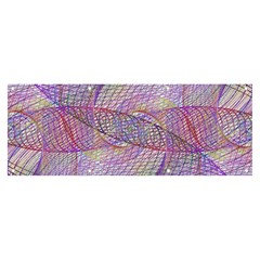 Purple Background Abstract Pattern Banner And Sign 8  X 3 