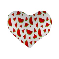 Fruit Standard 16  Premium Flano Heart Shape Cushions by nateshop