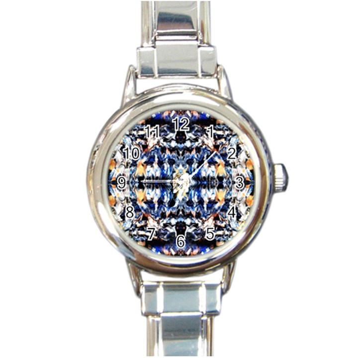 Cobalt symmetry Round Italian Charm Watch