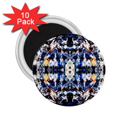 Cobalt Symmetry 2 25  Magnets (10 Pack)  by kaleidomarblingart