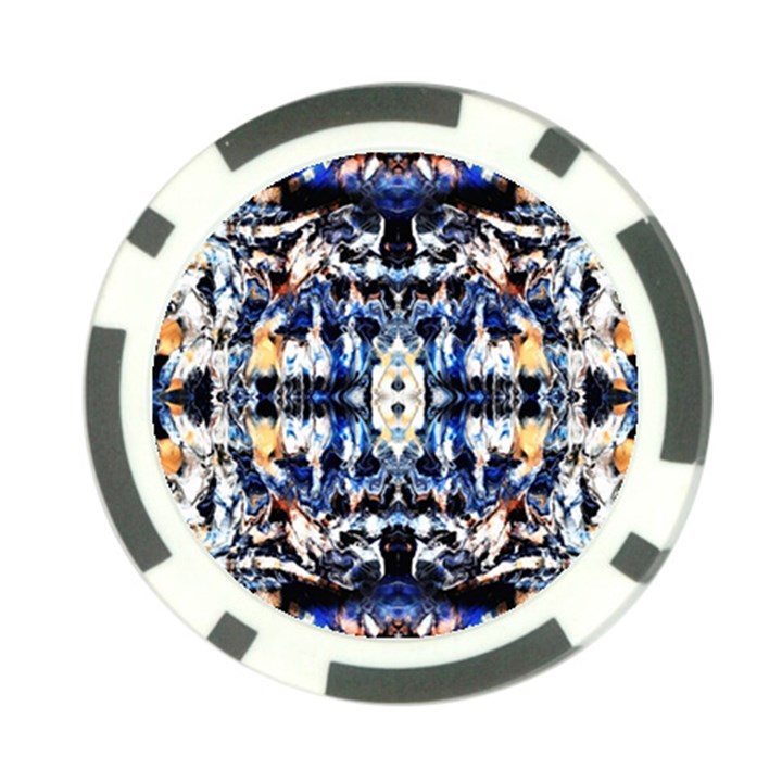 Cobalt symmetry Poker Chip Card Guard