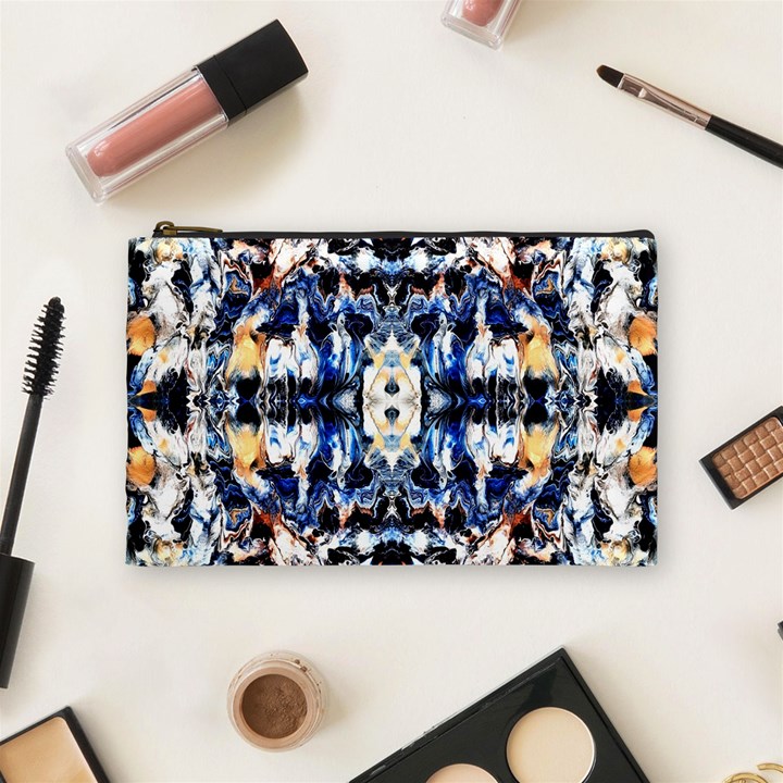 Cobalt symmetry Cosmetic Bag (Medium)