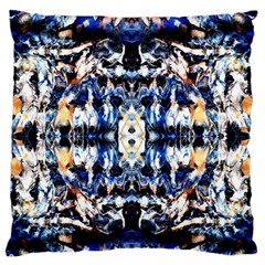 Cobalt Symmetry Standard Flano Cushion Case (two Sides) by kaleidomarblingart