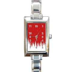 Merry Cristmas,royalty Rectangle Italian Charm Watch by nateshop