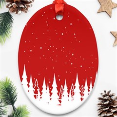 Merry Cristmas,royalty Oval Ornament (two Sides)