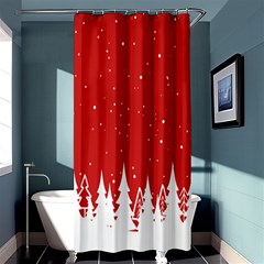 Merry Cristmas,royalty Shower Curtain 36  X 72  (stall)  by nateshop