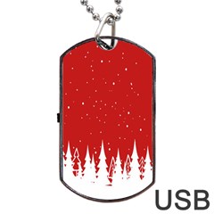 Merry Cristmas,royalty Dog Tag Usb Flash (two Sides) by nateshop