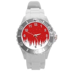 Merry Cristmas,royalty Round Plastic Sport Watch (l) by nateshop