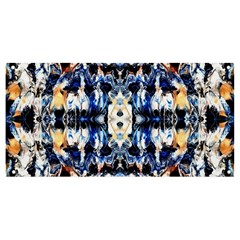 Cobalt Symmetry Banner And Sign 8  X 4  by kaleidomarblingart