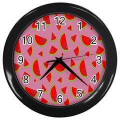 Fruit 1 Wall Clock (black) by nateshop