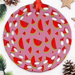 Fruit 1 Round Filigree Ornament (two Sides) by nateshop