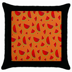 Fruit 2 Throw Pillow Case (black) by nateshop