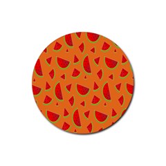 Fruit 2 Rubber Round Coaster (4 Pack) by nateshop