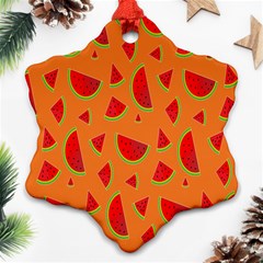 Fruit 2 Snowflake Ornament (two Sides) by nateshop