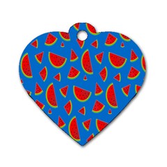 Fruit4 Dog Tag Heart (one Side) by nateshop