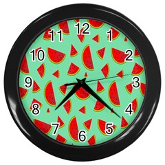 Fruit5 Wall Clock (black) by nateshop