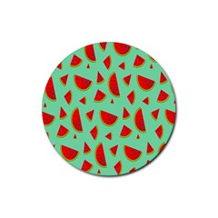 Fruit5 Rubber Round Coaster (4 Pack) by nateshop