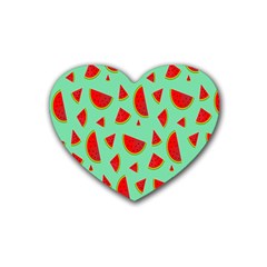 Fruit5 Rubber Heart Coaster (4 Pack) by nateshop