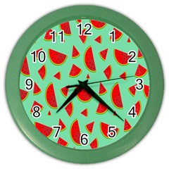 Fruit5 Color Wall Clock by nateshop