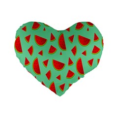 Fruit5 Standard 16  Premium Heart Shape Cushions by nateshop