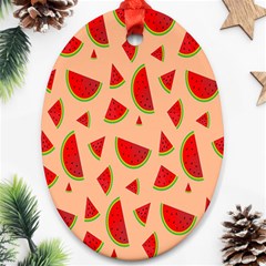 Fruit-water Melon Ornament (oval) by nateshop