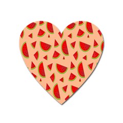 Fruit-water Melon Heart Magnet by nateshop