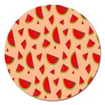 Fruit-water Melon Magnet 5  (Round) Front